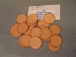❗Jetzt = 14.50 Fr.!!❗20 Holzkreise /Furnierholz, Metzg`laden